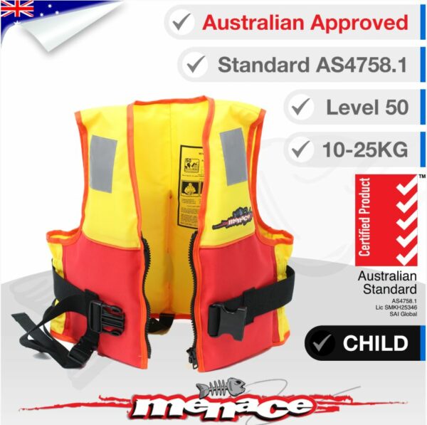 Level 50 PFD Type 2 Foam Life Jacket - Child